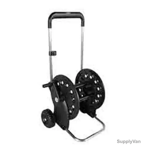 Portable Garden Hose Reel Cart, 60 Mtrs Storage Capacity, Black