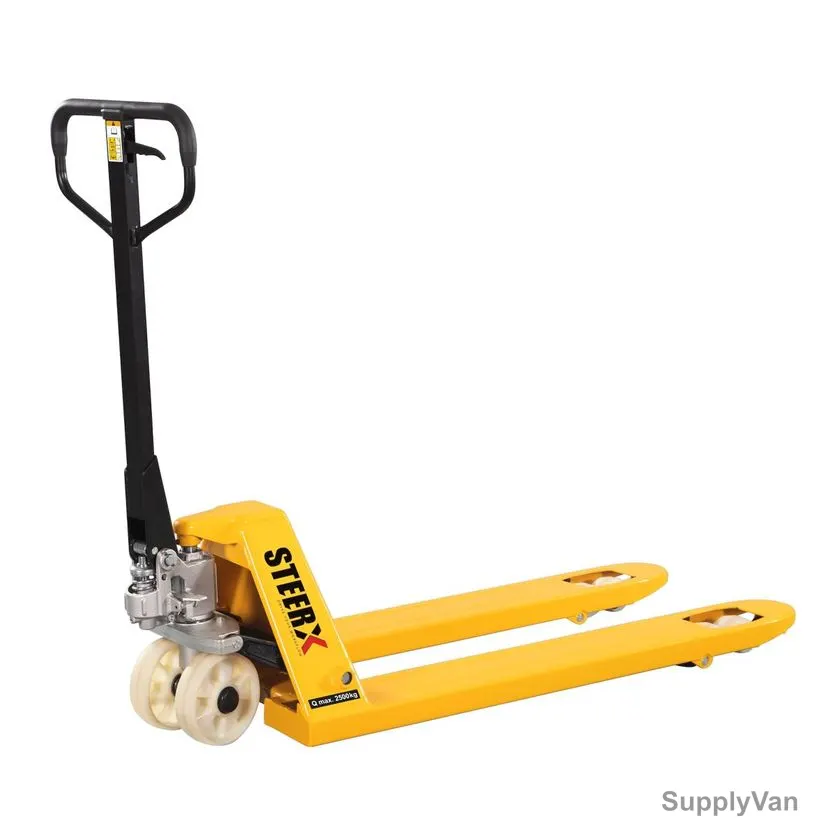 Steerx Manual Hand Pallet Truck, SMPT25-550H, 550MM Fork Width x 1150MM Fork Length, 2500 Kg Weight Capacity — image 1
