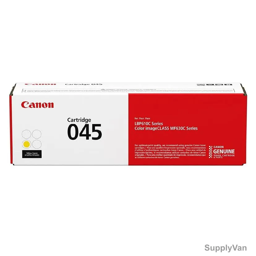 Canon Original Toner Cartridge, CRG045Y, 1300 Pages, Yellow — image 1