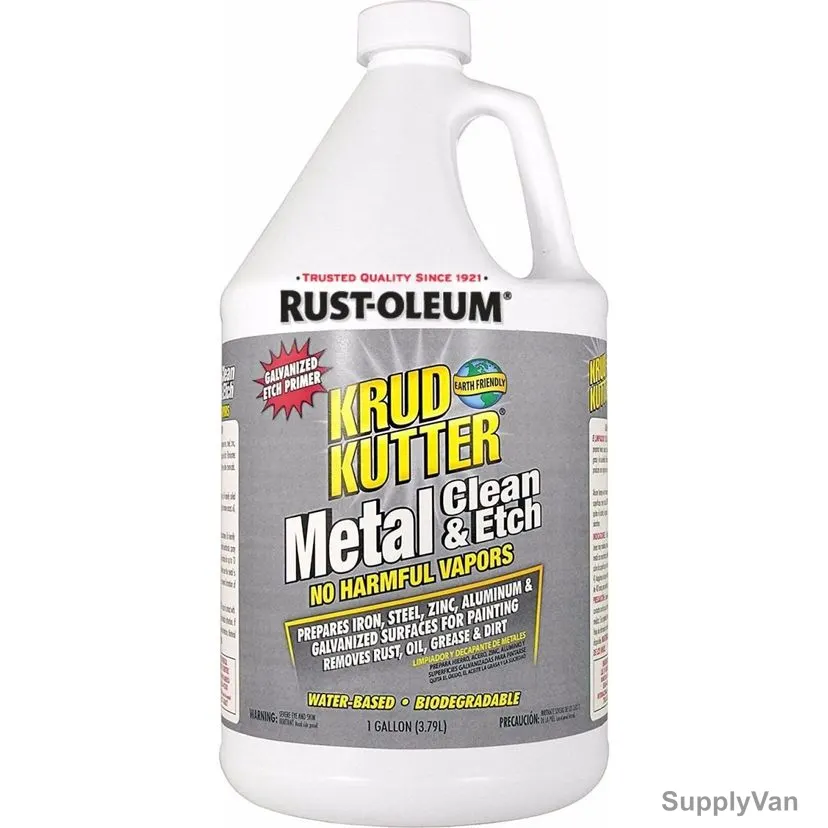 Krud Kutter Metal Clean and Etch, ME014, 1 Gal, Translucent Orange