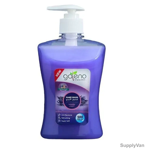 Galeno Anti-Bacterial Liquid Hand Wash, GAL0290, Lavender, 500ML, 12 Pcs/Pack — image 1