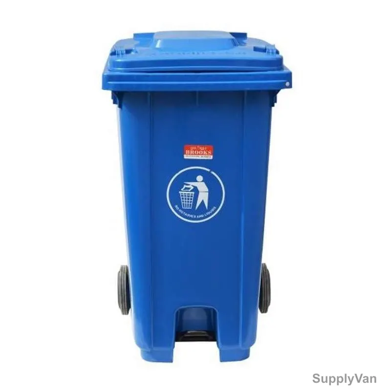 Brooks Pedal Waste Bin, BKS-PDL-090, 240 Ltrs, Blue