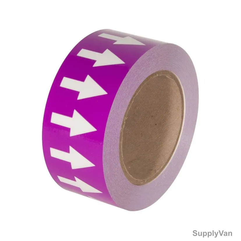 Pipe Marking Arrow Tape, 2 Inch Width x 20 Mtrs Length, Purple