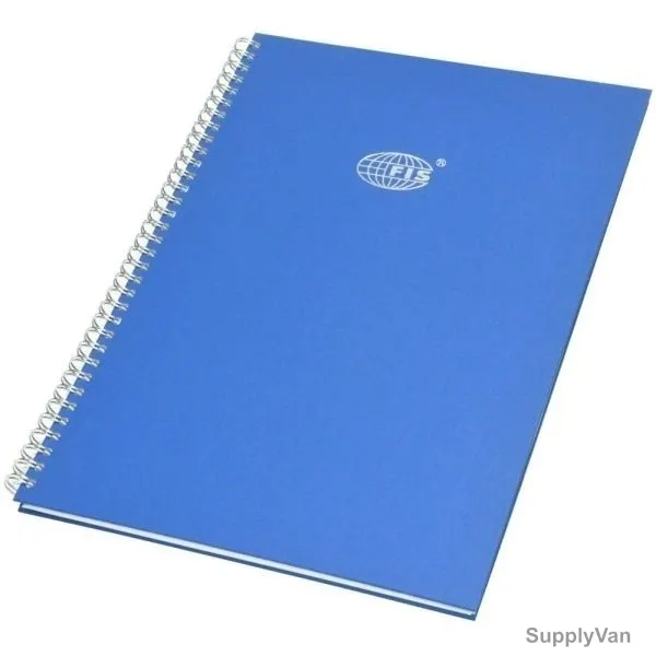 FIS 5MM Square Lines 2 Quire Manuscript Book with Spiral Binding, FSMNA42Q5MSB, 210 x 297MM, 96 Pages, Blue