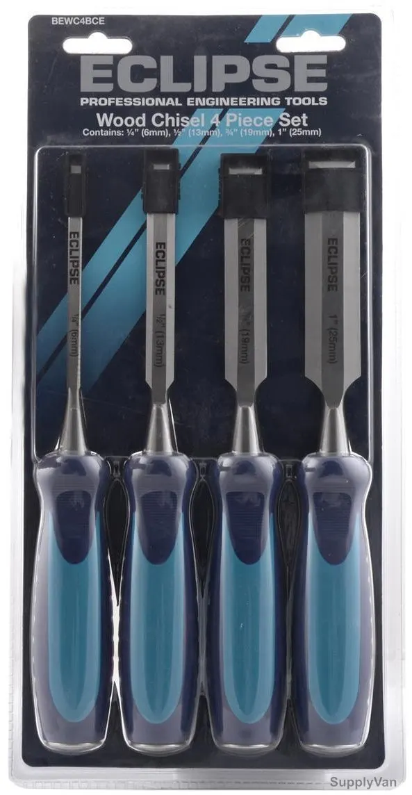 Eclipse Bevel Wood Chisel Set, EWCS4, 4Pcs