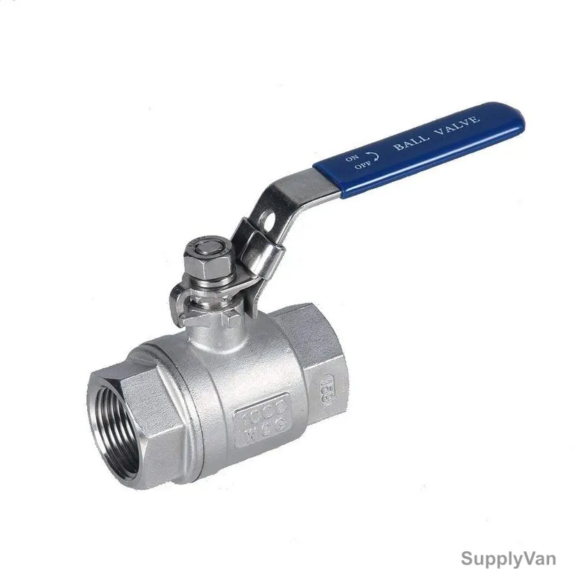 Ball Valve, 316 Stainless Steel, 1000 WOG, FNPT, 2 Inch Connection — image 1