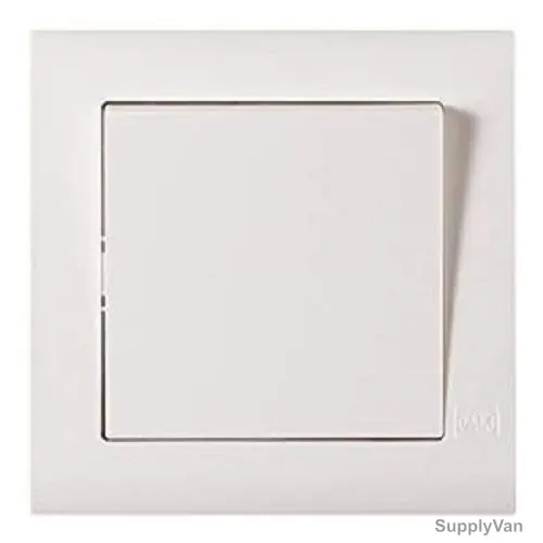 Mk Wide Rocker Switch, MV4781WHI, Essential, Polycarbonate, 1 Gang, 2 Way, 10A, White