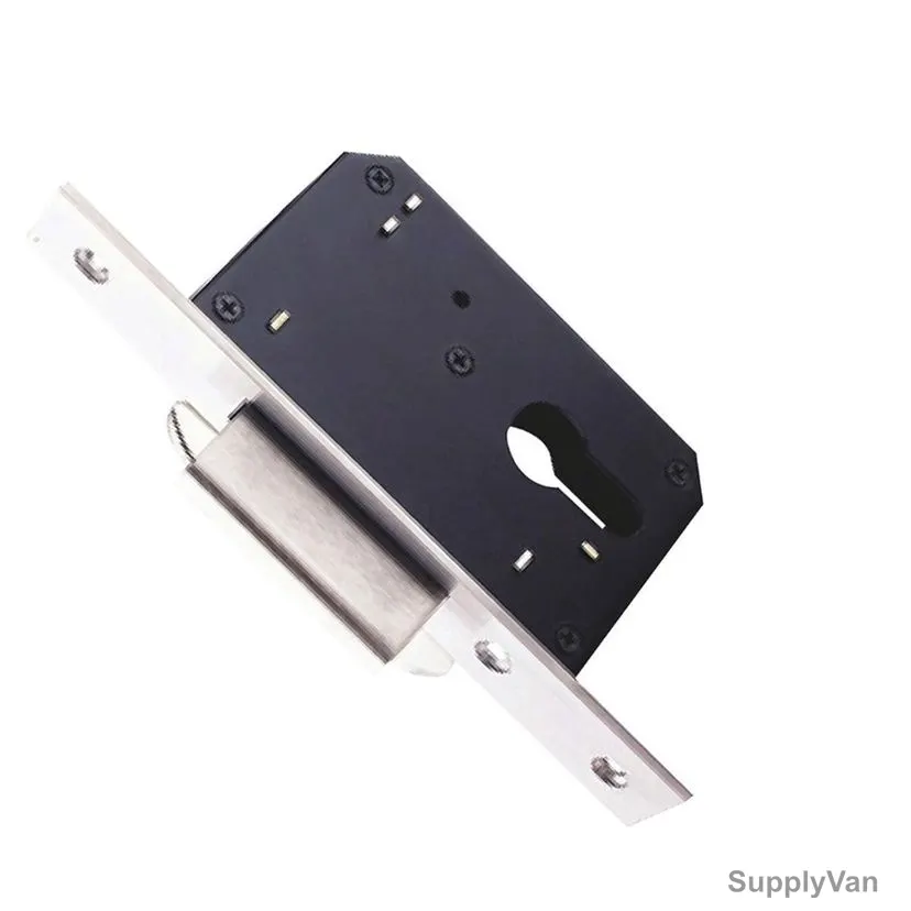 Dorfit Sliding Door Double Hook Lock, DTML031-SS, Stainless Steel, 50MM Backset Size, Satin — image 1