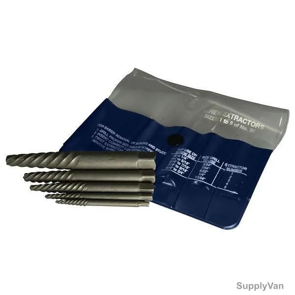Greenfield Threading Screw Extractor Set, 422006, 335, 5PCS