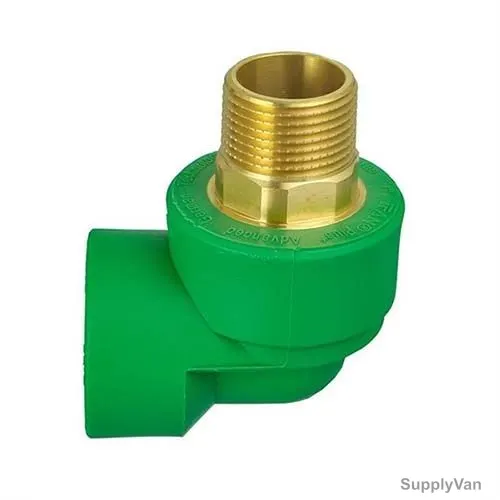Atlas Transition Elbow, APFE25X0-5, PPR, 25MM Dia, 1/2 Inch FNPT, Green — image 1