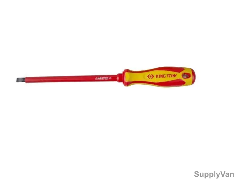 Kingtony Insulated Slotted Screwdriver, 14726506, 1.2MM Tip Size x 150MM Blade Length