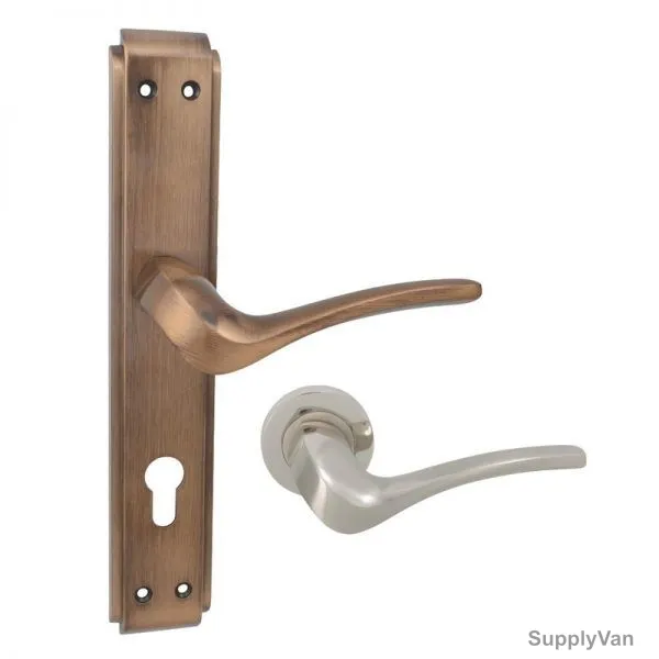 Ozcanlar Door Handle, RIO, Zinc, Screw Mount, 250MM