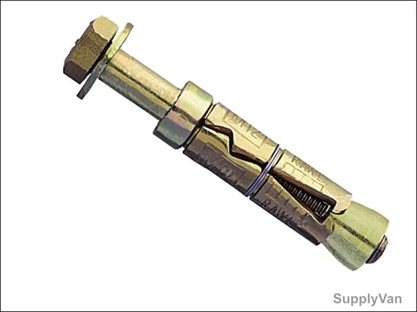 Rawl Bolt, Metal, 12MM, Brass, 10 Pcs/Pack