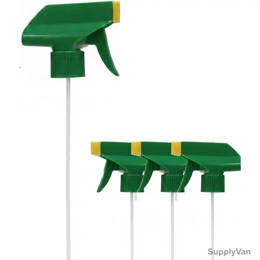 Swish Super Heavy Duty Professional Spray Bottle Trigger Head, Ts-28410, HDPE, Green, 4 Pcs/Pack
