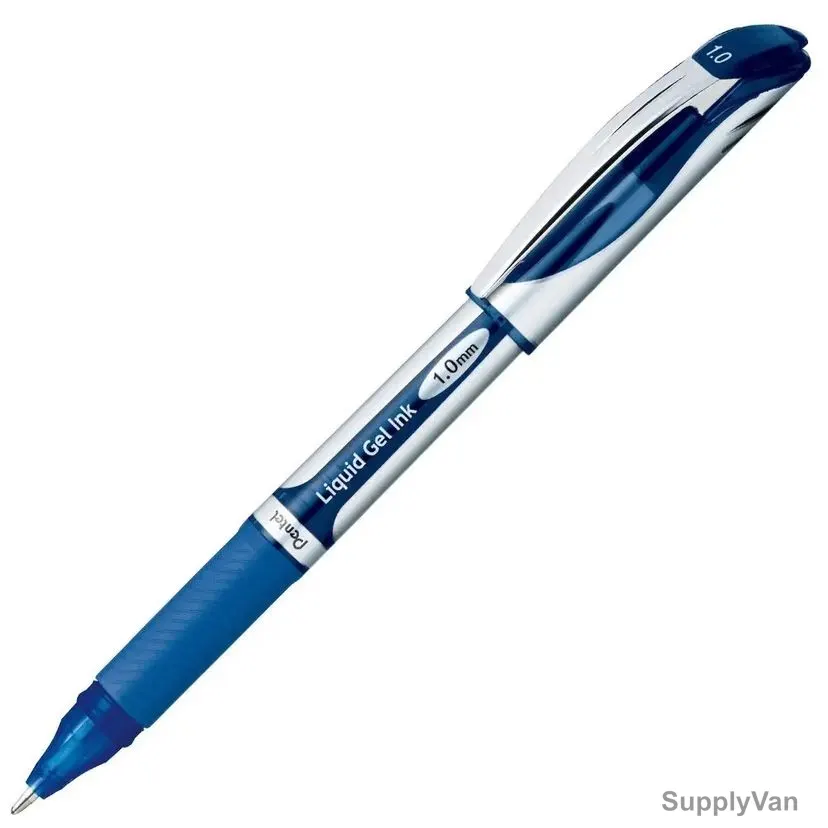 Pentel Energel Roller Gel Roller Pen, PE-BL60-02C, 1.0MM Tip, Blue, 2 Pcs/Pack