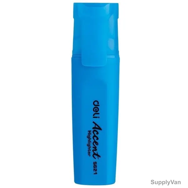 Deli Accent Highlighter, ES621, 1-5MM, Blue, 10 Pcs/Pack