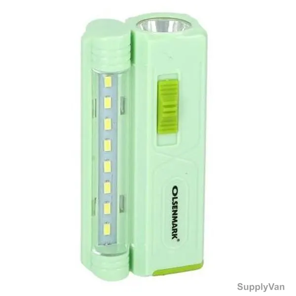 Olsenmark Rechargeable LED Emergency Light With Solar Panel, OME2779, 4V, 600mAh, Green — image 1