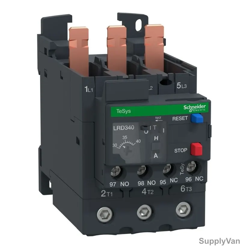 Schneider Electric Thermal Overload Relay, LRD340, TeSys LRD, 690VAC, 30-40A, 1NO+1NC