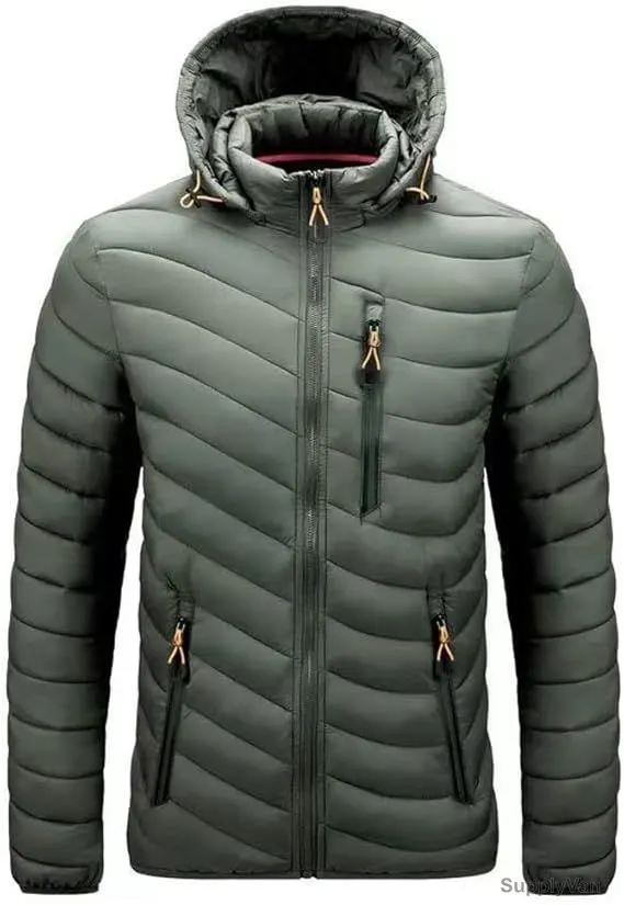 Boernisen Waterproof Hooded Winter Jacket, Nylon/Polyester, XXL, Green