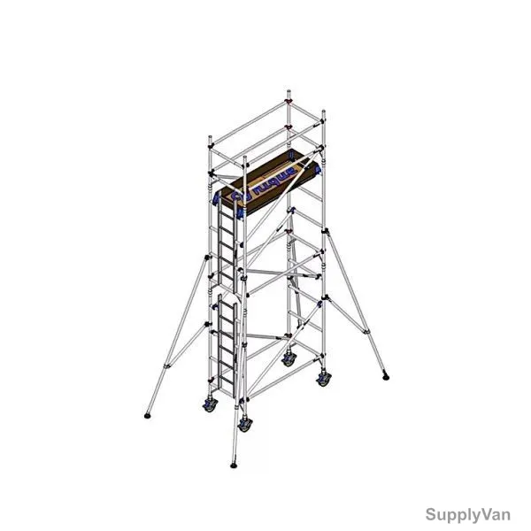 Unique Single Width Scaffolding Tower, USSW-5-30, Aluminium, 5.30 Mtrs, 250 Kg