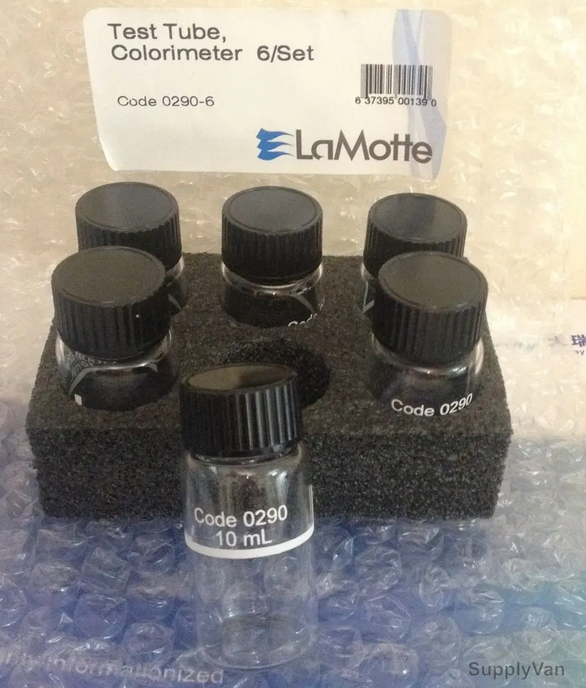 Lamotte Test Tube Set, 0290-6, For SMART 3 Colorimeters, Glass, 10 ML — image 1