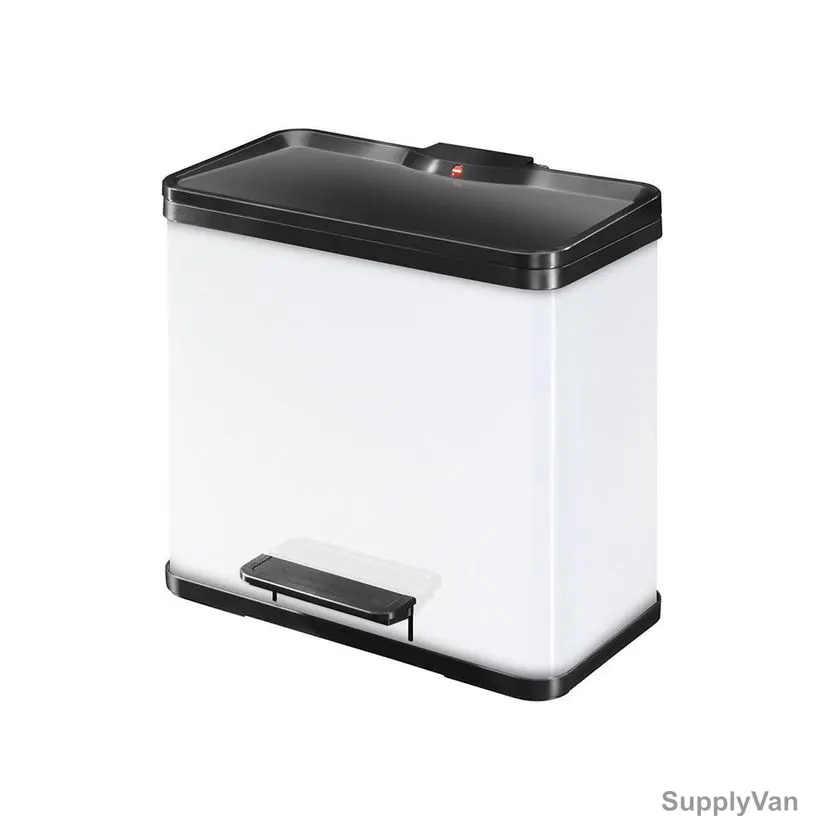 Hailo Pedal Waste Bin, HLO-0633-230, Oko Trio Plus L, 27 Litres, White