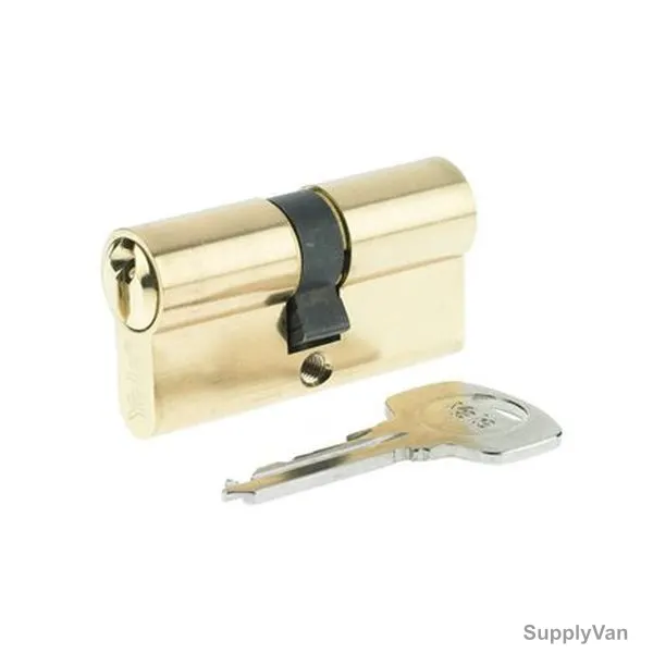 Yale Cylinder Lock, 500 Series, Steel, 5 Pin, Gold/Silver — image 1