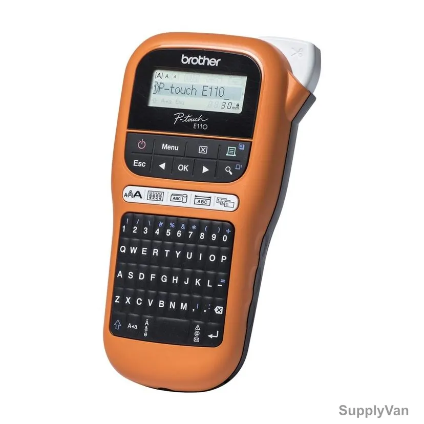Brother Handheld Electrician Label Printer, PTE110VP, 12MM, 180 DPI — image 1