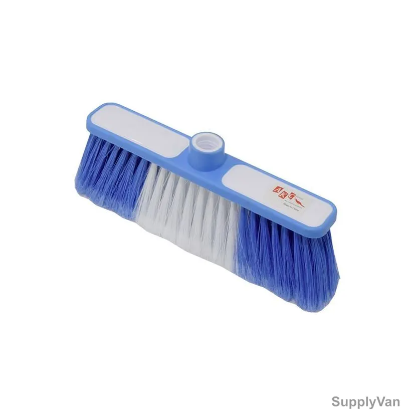 Akc Soft Broom With 130CM Metallic Handle, SB56+BH05B, Plastic, Blue/White — image 1