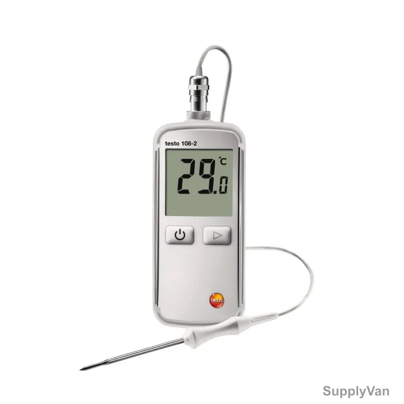 Testo Digital Food Thermometer, 108-2, -50 to +300 Deg.C