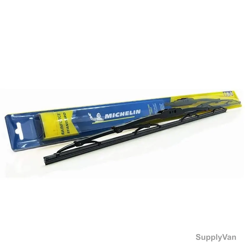 Michelin Traditional Wiper Blade, W13924, Rainforce, Steel/Natural Rubber, 24 Inch Length, Black