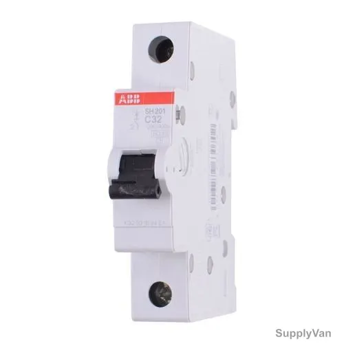 Abb Miniature Circuit Breaker, SH201-C32, 1P, Curve C, 32A