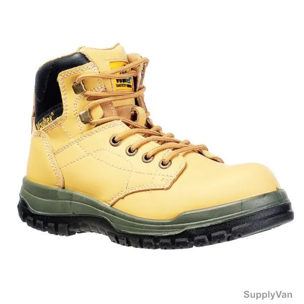 Vaultex Steel Toe Safety Shoes, DAD, Size38, Honey, High Ankle
