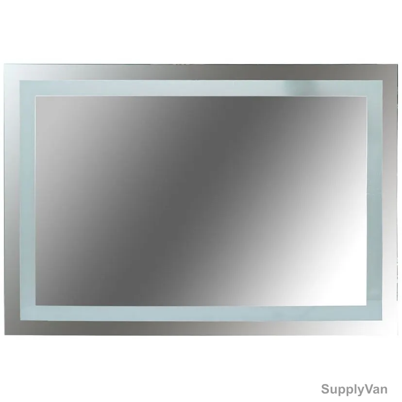 Argent Crystal LED Light Mirror, YJ-2268G, Rectangular