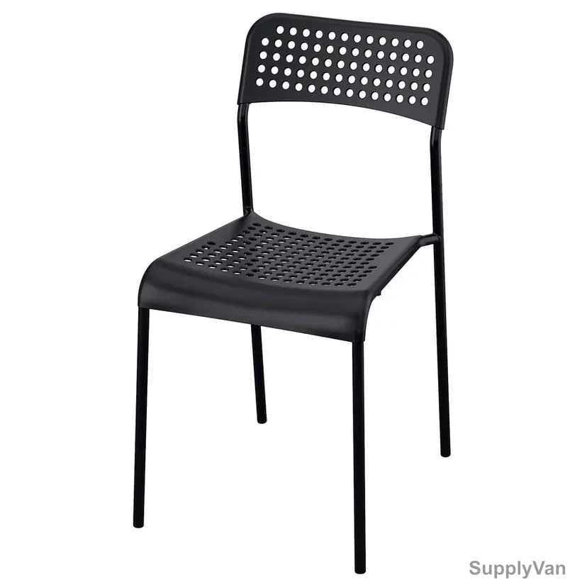 Sandsberg Chair, Steel/Plastic, 77CM Height x 39CM Width x 47CM Depth, 110 Kg Weight Capacity, Black — image 1