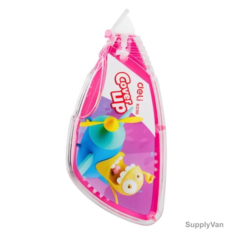 Deli Correction Tape, EH20601, 5MM Width x 8 Mtrs Length, Pink