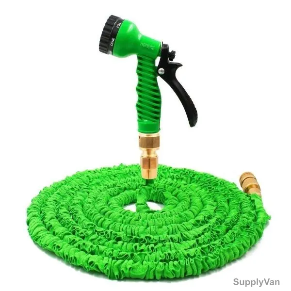 Robustline Magic Garden Hose with Brass Connector, 75 ft, Green