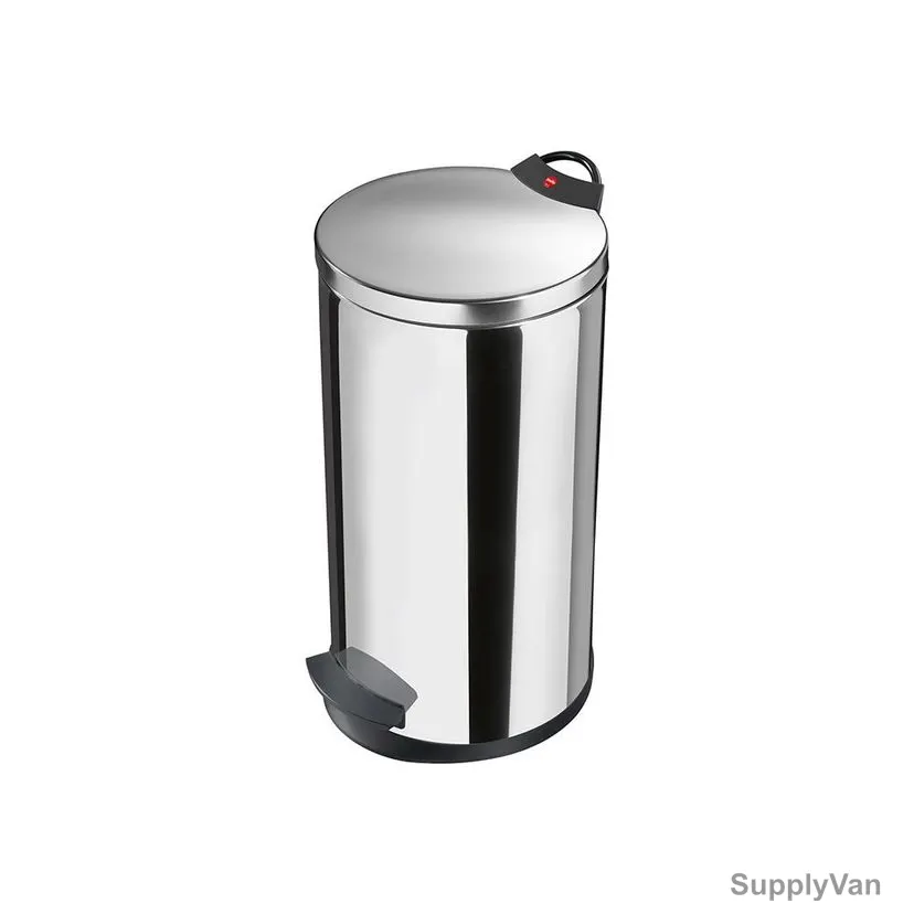 Hailo Pedal Waste Bin, HLO-0520-039, Pedal Bin T2 L, 19 Litres, Silver