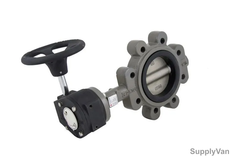 Kistenmacher Gear Lug Type Butterfly Valve, EGK-BV-DN200-A150-G, 8 Inch, DI, 200psi