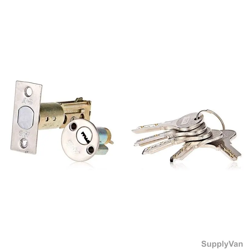 ACS Dead Lock 101 Knob, 101-SS-knobxkey, Silver
