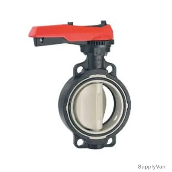 Gf Butterfly Valve, 161567004, PVC-U/EPDM, 3 Inch Inlet Size, 90MM Dia