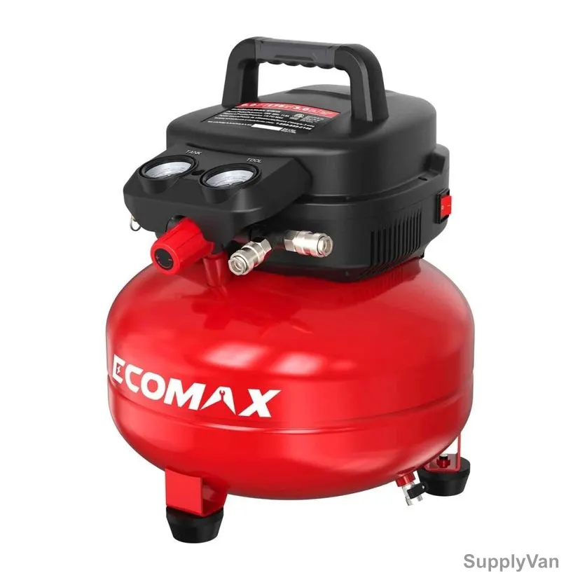 Ecomax Oil Free Air Compressor, ALT-0212381, 1400W, 8-10 Bar, 23 Ltrs Tank Capacity — image 1
