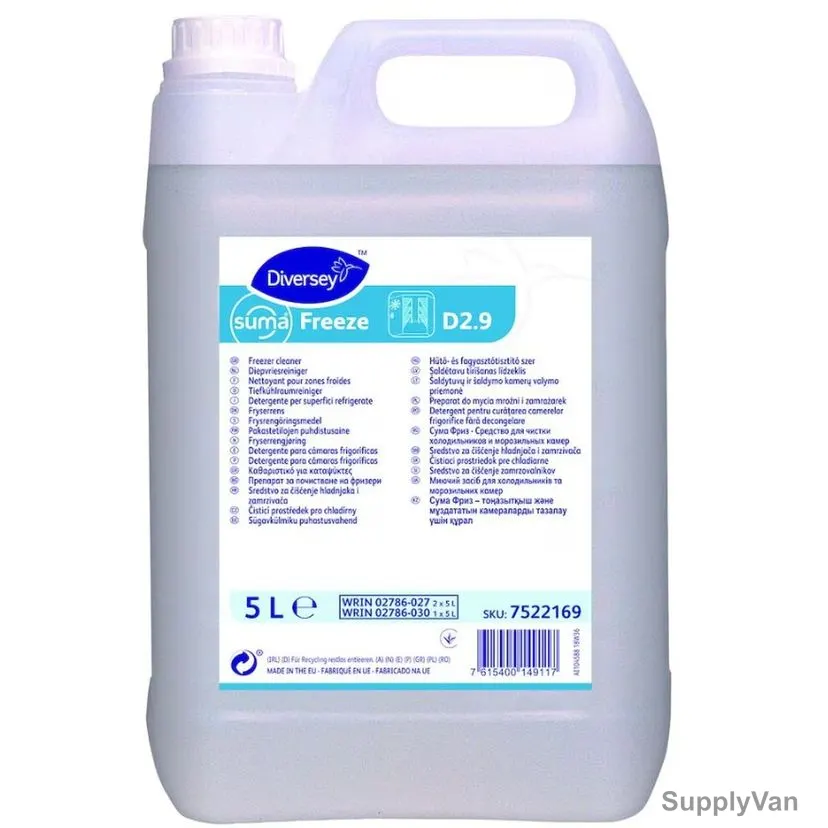 Diversey Suma Freeze D2.9 Freezer Cleaner, 7522169, 5 Ltrs