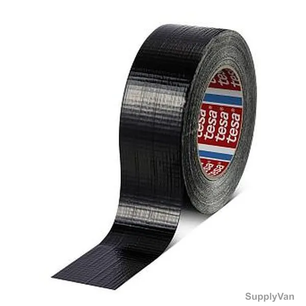 Tesa Duct Tape, 4613, 48MM x 50 Mtrs, Black