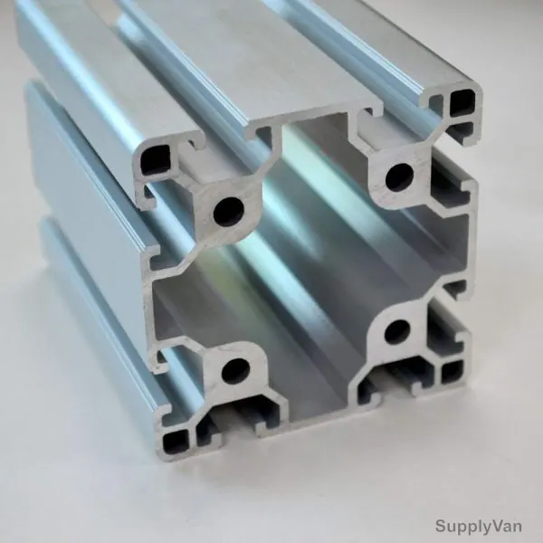 Extrusion Profile, 8080, 40 Series, T-Slot, Aluminium, 2000MM, Silver, PK4