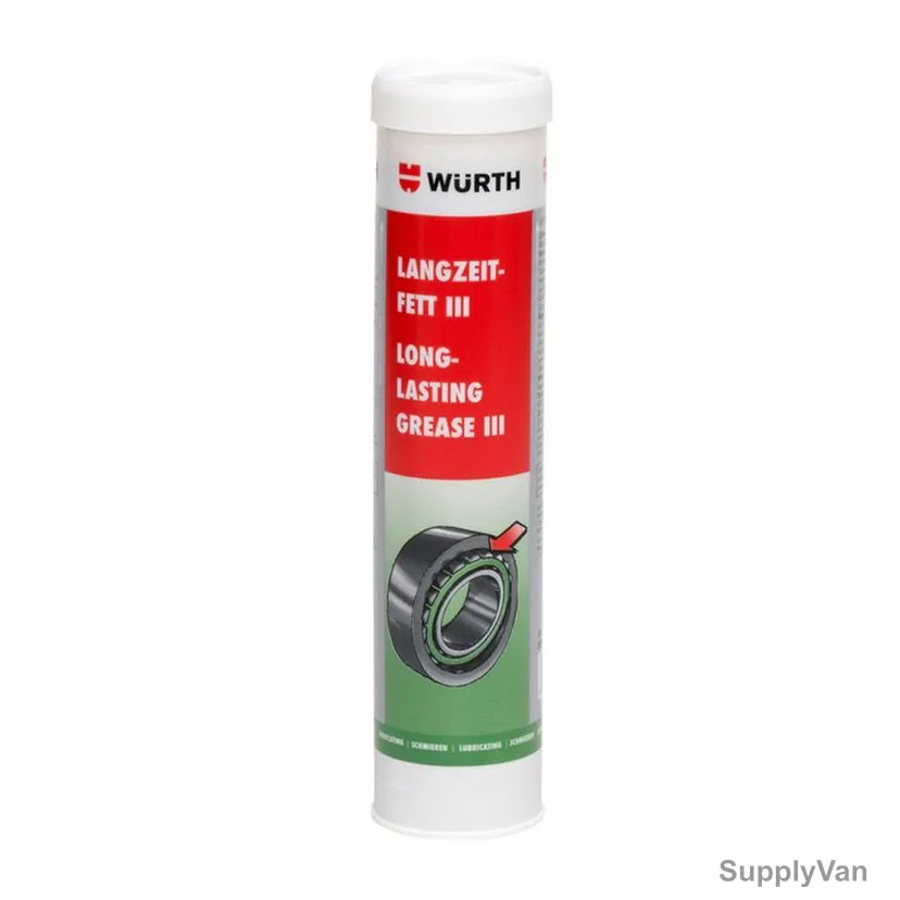 Wurth Long Term Grease III, 0890 402, 400GM, Light Brown