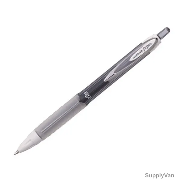 Uni-Ball Retractable Gel Ink Pen, UMN207F-BK, Signo Fancy, 0.7MM Tip, Black, 12 Pcs/Pack