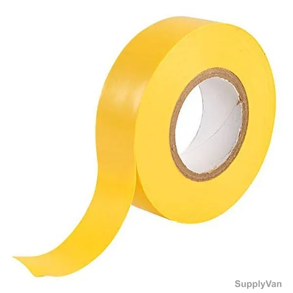 Insulation Tape, PVC, 19MM Width x 20 Mtrs Length, Yellow