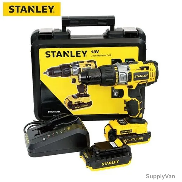 Stanley Compact Hammer Drill With Free Safety Mask, STDC18LHBK, 18V
