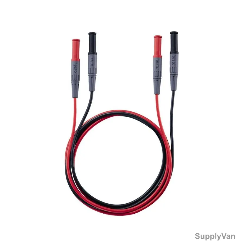 Testo Straight Test Lead, 0590-0013, 1115MM, Black/Red